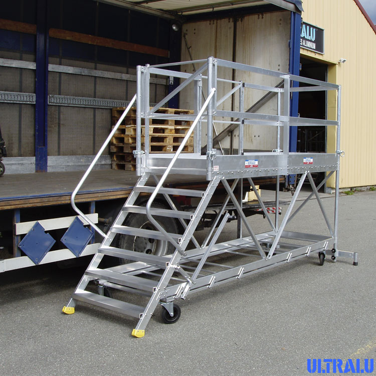 QUAI MOBILE DE CHARGEMENT  POUR CAMION-PLATEAU 3 METRES  MODELE ULTRALU ROUE  LARGE   