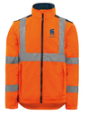 Parka 4 en 1 HV orange SARENS coeur + dos respirant