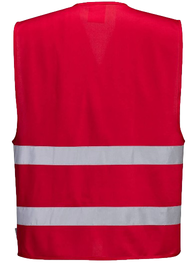 Gilet de signalisation Rouge pour risques modérés