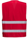 Gilet de signalisation Rouge pour risques modérés