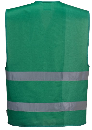 Gilet de signalisation Vert pour risques modérés