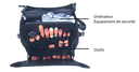 Sac à dos électricien 35 L 39X44X20cm - Poly 1200 D (sur cde)
