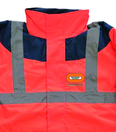 Parka fluo HV orange BY BAT CENTRE SUD OUEST