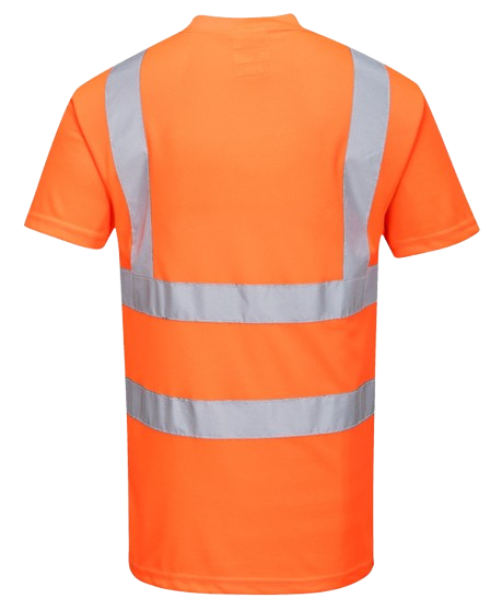 Tee-shirt HV 100% polyester orange manches courtes