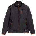 Polaire technique super stretch FLEECE TECHNO (noir / liseré orange fluo)
