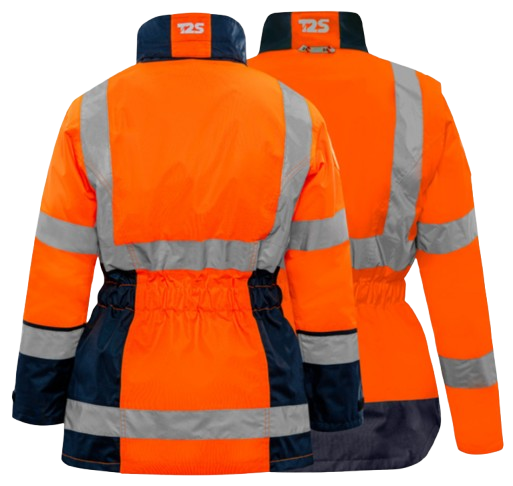 Parka 4 en 1 HV femme BRODERIE cœur entité BREZILLON Nom Prénom + TRANSFERT dos entité BREZILLON (parka+gilet int.)