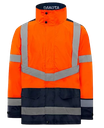 Parka 4 en 1 HV homme BRODERIE cœur entité BREZILLON Nom Prénom + TRANSFERT dos entité BREZILLON (parka+gilet int.)