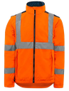 Parka 4 en 1 HV homme BRODERIE cœur entité BREZILLON Nom Prénom + TRANSFERT dos entité BREZILLON (parka+gilet int.)