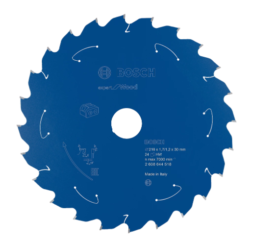 Expert Bois battery-powered miter saw blade 216x30x1.7mm - 24T