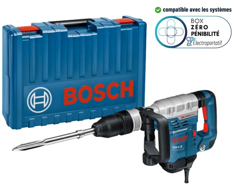 Burineur filaire SDS Max - 8,3J - GSH 5 CE en coffret