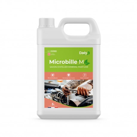 Savon microbilles bidon 5L base minérale avec pompe doseuse