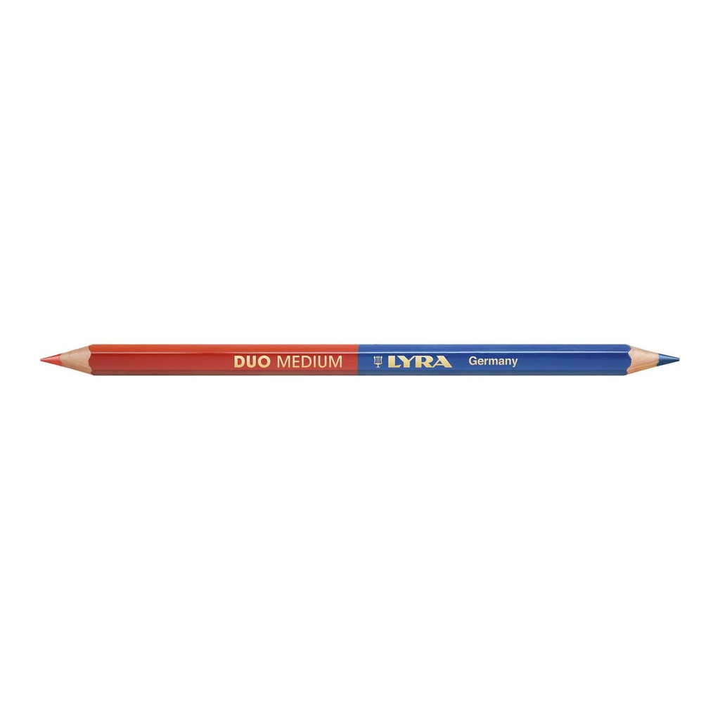 Crayon Lyra Duo Medium rouge/bleu pour plombiers