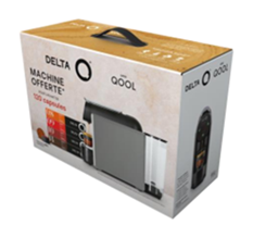 Delta Q MiniQool Coffee Machine + 120 Capsules ***Introductory Offer***