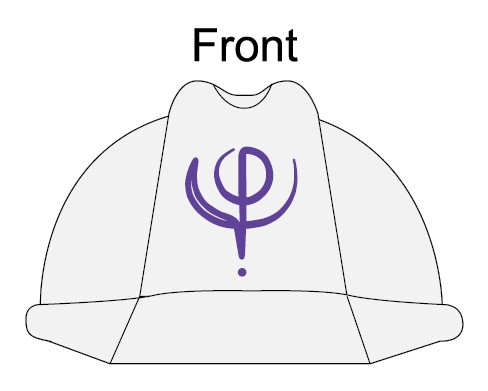 Porte clé casque recyclé blanc SCIGI