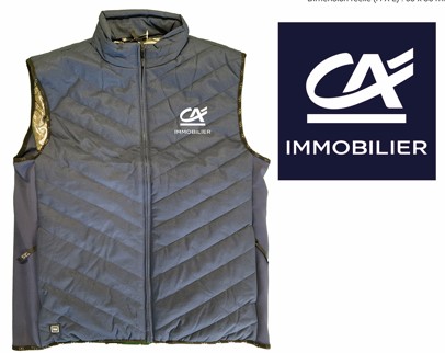 Gilet chauffant doudoune bodywarmer Howell (sans batterie) CREDIT AGRICOLE NORMANDIE