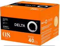 Pack of 40 Delta Q Qualidus Force 8 coffee capsules