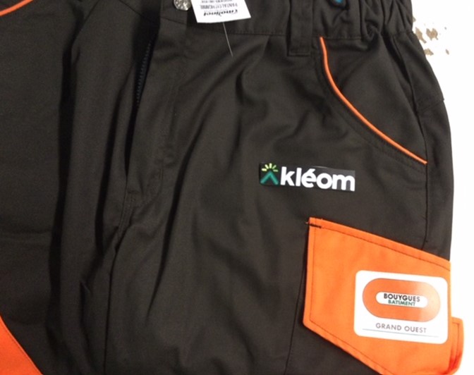 BY BAT GRAND OUEST summer pants with cordura pocket and embroidered companion KLEOM colors