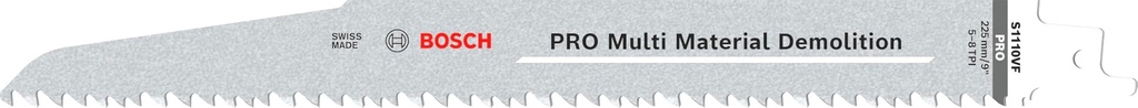 S1110VF multi-material demolition sabre saw blade 225mm