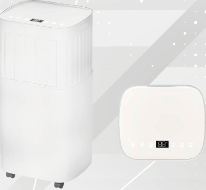 Climatiseur mobile 2050W- 8000BTU, déshumidif R290, + télécommande 