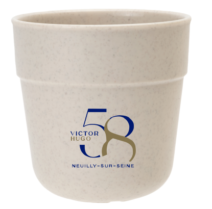Mug 220ml fabrication Europe éco conçu 100% recyclable crème ficus 58VH