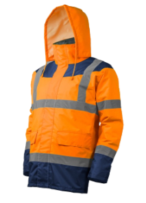 Parka fluo HV orange BY BAT CENTRE SUD OUEST