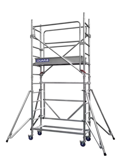 Echafaudage roulant aluminium 4,30m plancher DOCKER MINI