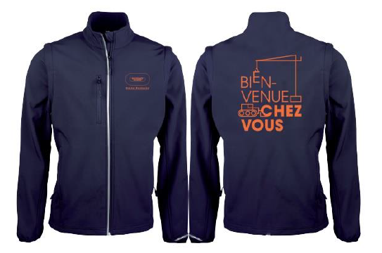 Veste softshell manches amovibles  - Bienvenue chez Vous HAR