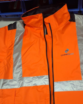 Parka 4 en 1 hv orange marine COPREMAT couleurs cœur + dos / parka + gilet intérieur