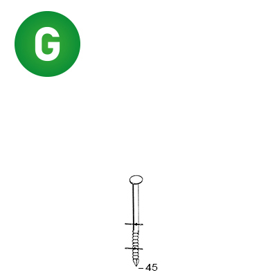 Pointes galva pour cloueurs pneumatiques C28/70 et C38/90