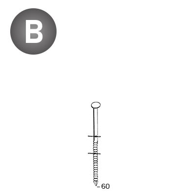 Pointes galva pour cloueurs pneumatiques C28/70 et C38/90