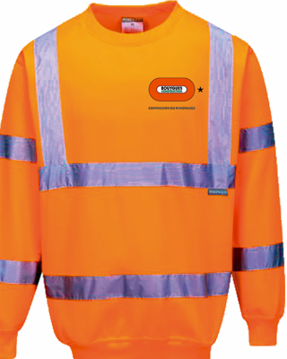 Sweat-shirt HV MINORANGE orange - Classe 3 (sans personnalisation nominative)