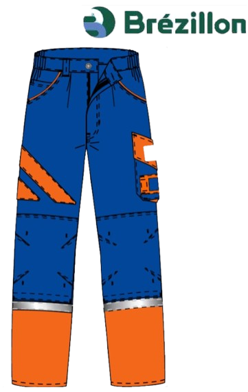 Pantalon BREZILLON été minorange