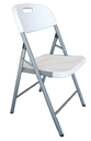 Chaise pliante blanche en polyéthylène