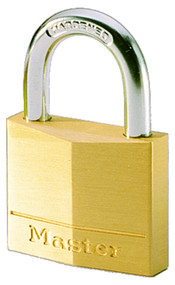 Cadenas laiton 30mm - anse acier cémenté 16mm, diam. 5mm