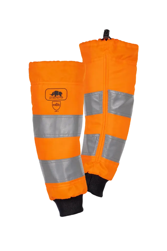 Manchettes d'élagage orange HV protection anti-coupure 360 BRAMONT FLASH