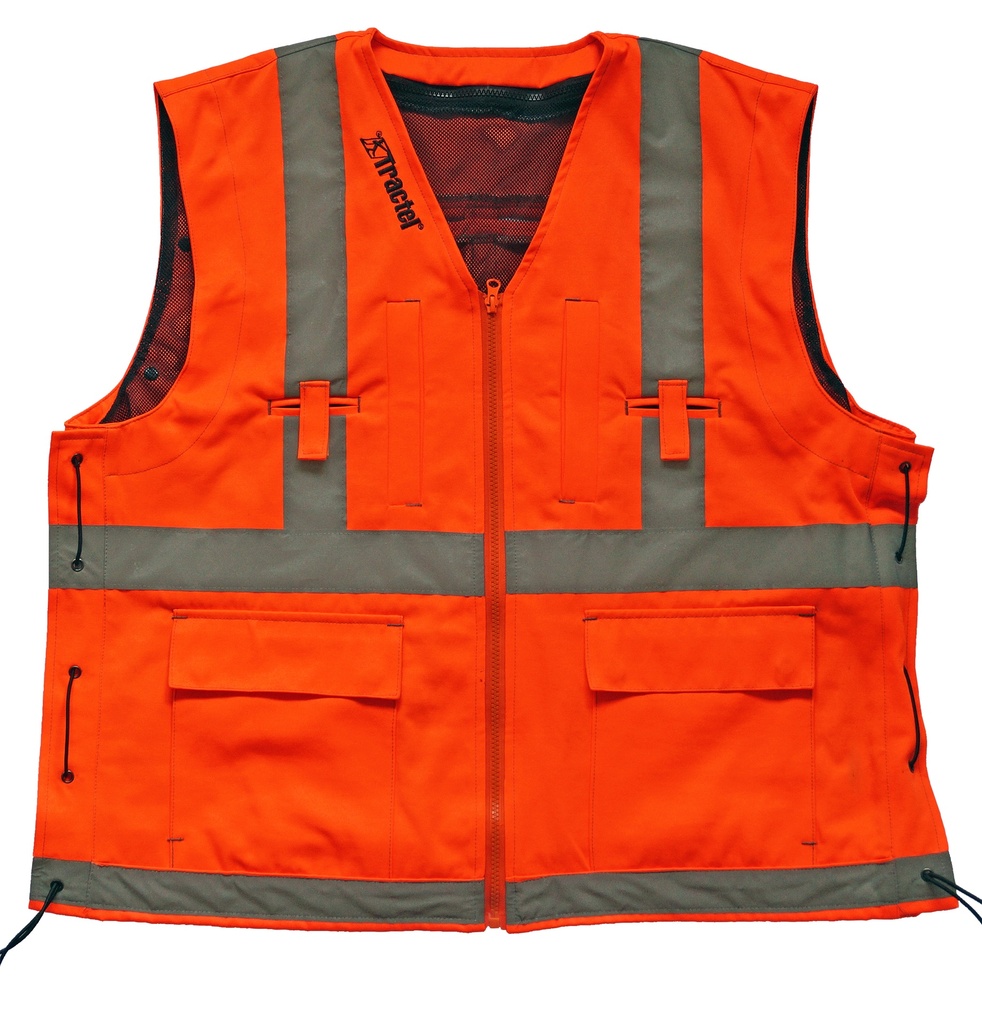 Veste réfléchissante compatible pour Harnais ORANGE