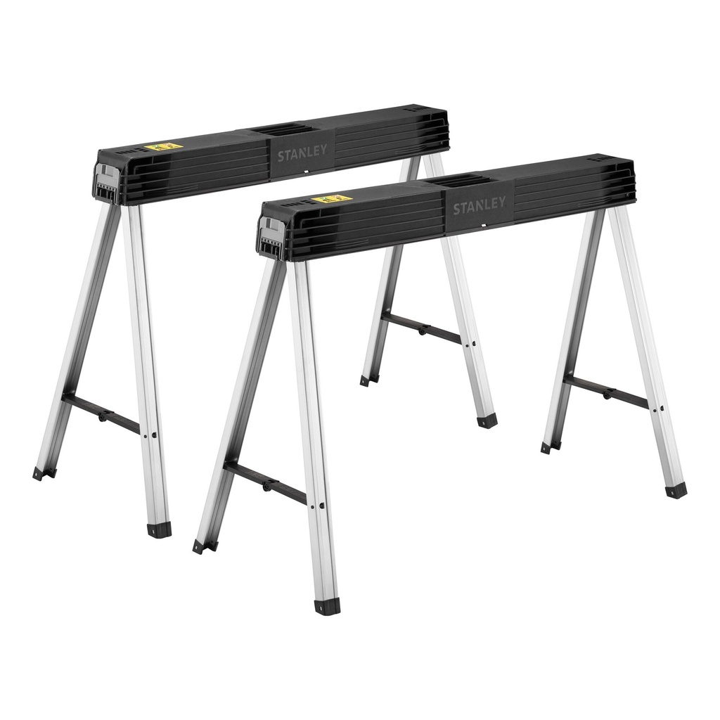 Tréteaux métalliques pliables (lot de 2)