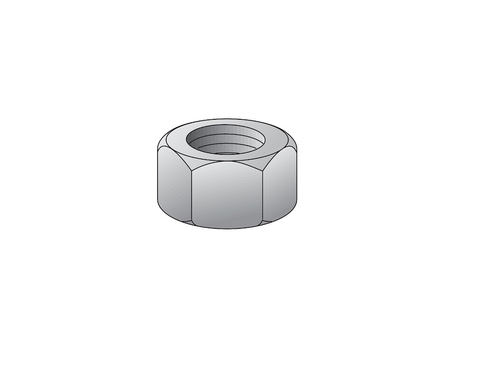M6 Zinc Plated Hex Nut (Box of 100)