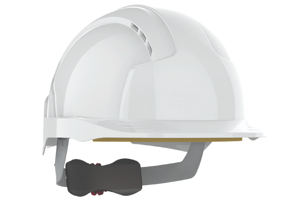 Casque EVOLite® jugulaire 4 points, ventilé, crémaillère - Blanc