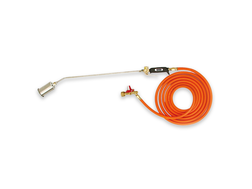 Propane hose and valve assembly