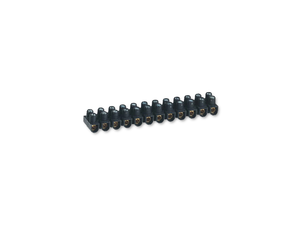 Black nylon block connection strip, 16² section