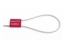 Red cable seal 1.5mm lg.250mm Bouygues construction consecutive numbering (sold individually)