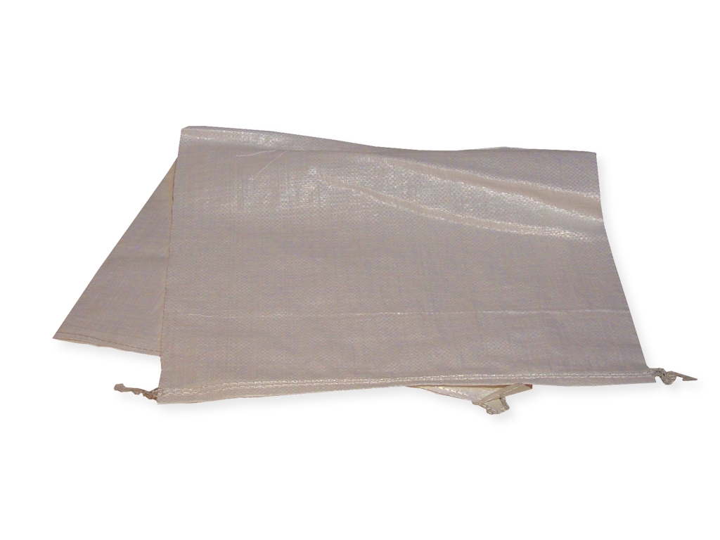 White woven polypropylene rubble bag 55x95 cm