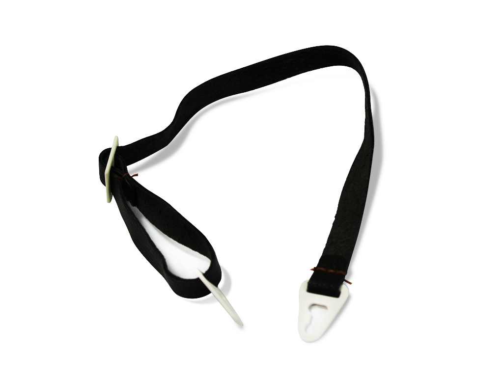 Leather chin strap for helmet width 12mm