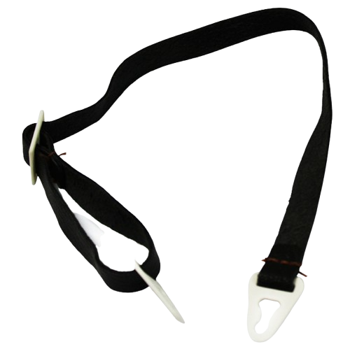 Leather chin strap for helmet width 12mm