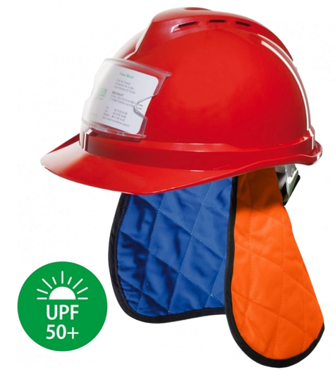 Refreshing Saharan hat adaptable to helmet