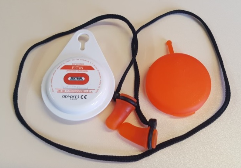 Bouchons d'oreilles réutilisables Fit'in Orange SNR 26dB