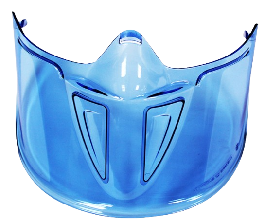 Face shield adaptable on superblast mask on glasses EP005755