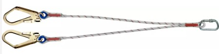 Double halyard lanyard LDF 11 1m-10-53-53 1 M10 + 2 M53 without absorber