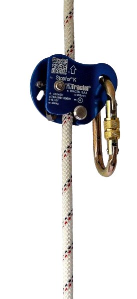 Coulisseau antichute sur corde Stopfor K 100kg pour corde drisse Diam. 11mm